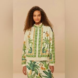 Adidas Tropical Breeze Jacket Farm Rio Cream Colour Size M